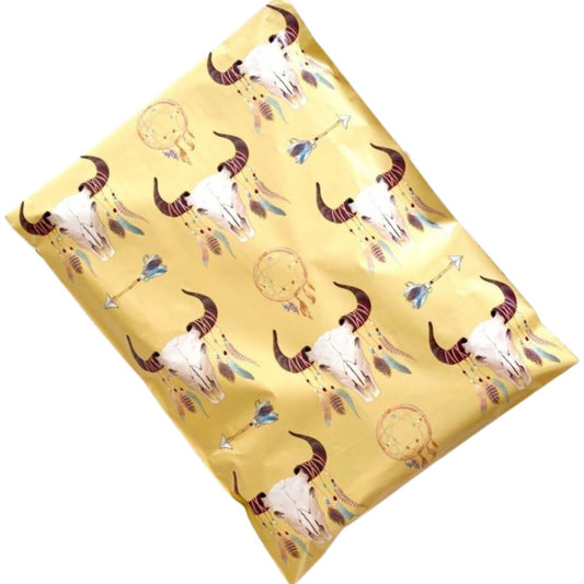 Boho Skull  Polymailers, 10x13" - 25 pack