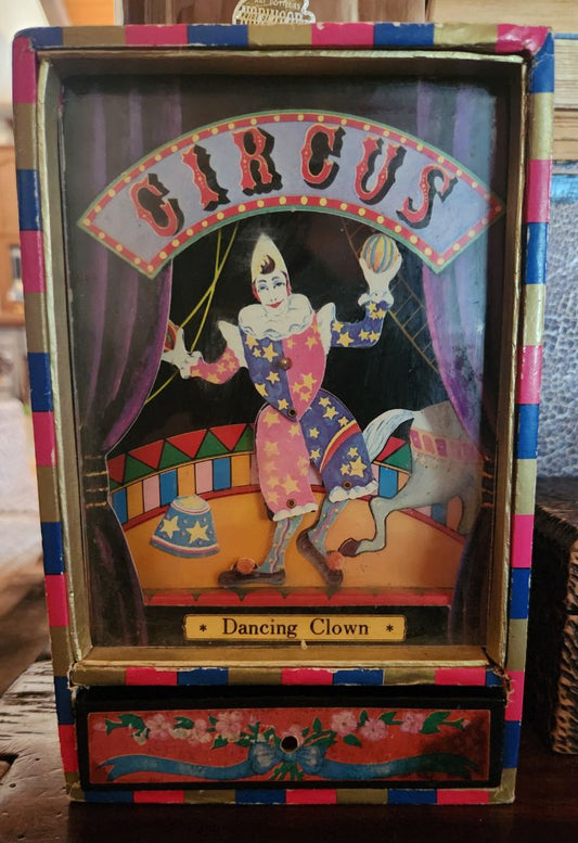 Old Circus Clown Music Box