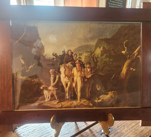 Vintage Framed Daniel Boone Art