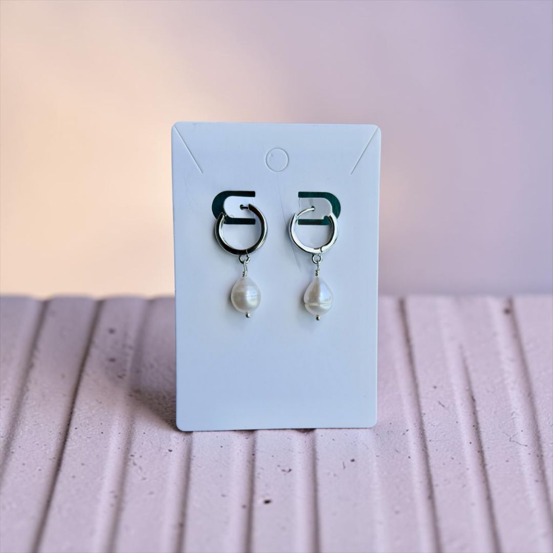 Diana Earrings Silver Nomadic Pearl Jewelry, DCH Family LLC (FIRM)