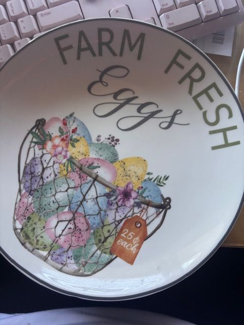 Easter Eggs plate, 9 inch