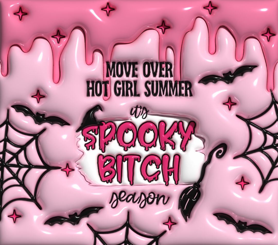 Tumbler 20 oz Move over hot summer girl spooky bitch is.., 20 OZ, Marsha's Crafts