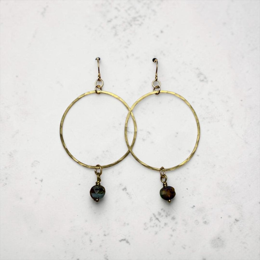 Gaia Earrings Nomadic Pearl Jewelry, DCH Family LLC