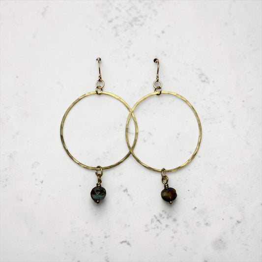 Gaia Earrings Nomadic Pearl Jewelry, DCH Family LLC