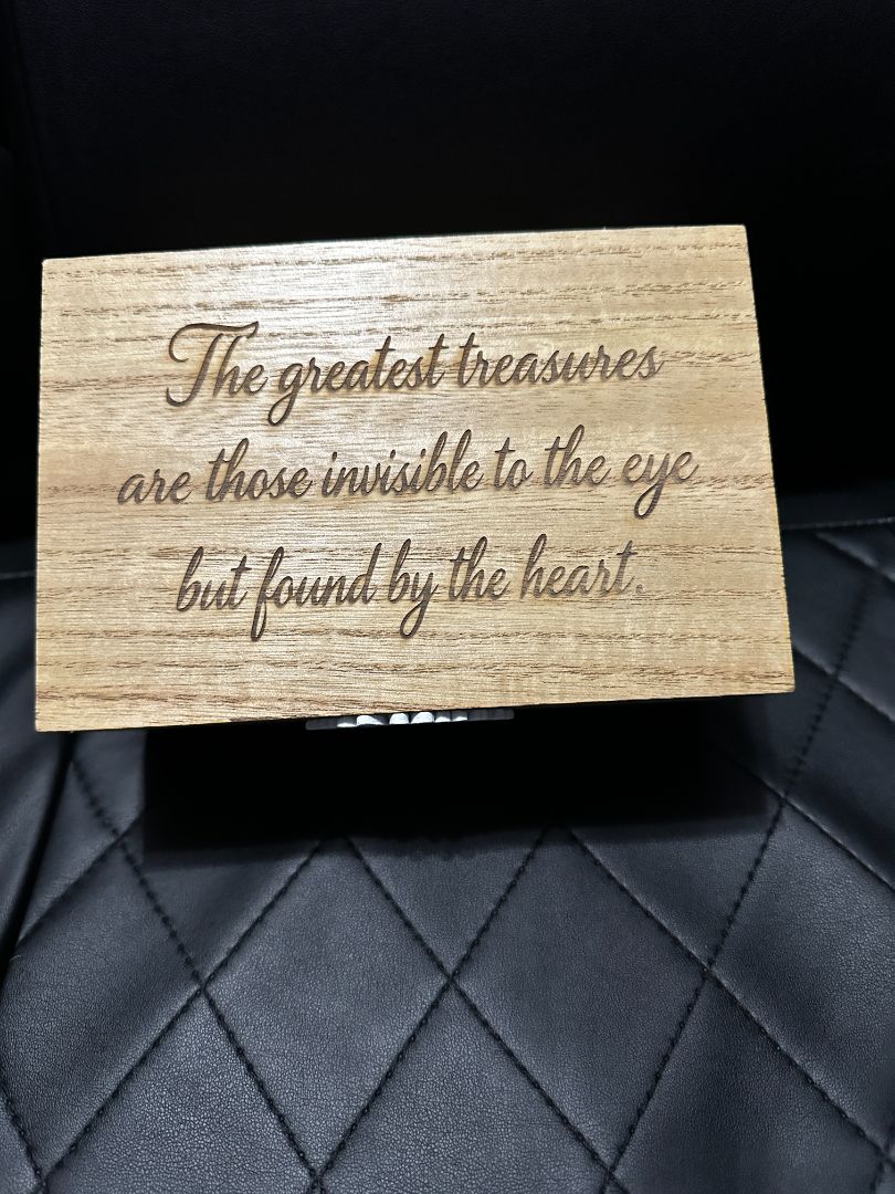 Jewelry/Keepsake Box The Greatest Treasure, Designed Locally