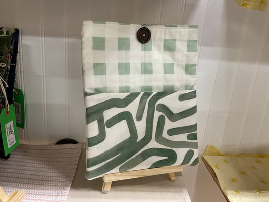 sage/ w/pocket  I-pad sleeve, 9x12