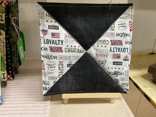 Black/Military Themed  Pot Holder, Small