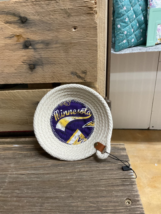 Purple/Viking Rope Basket , Mini