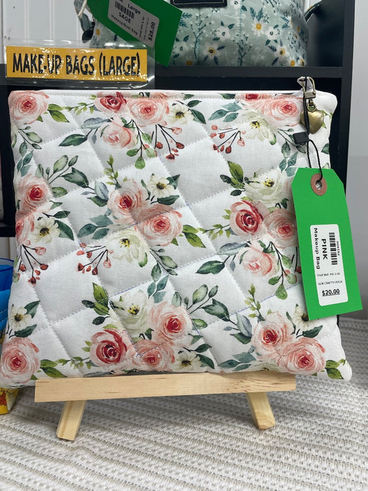 Pink  Makeup Bag, Medium