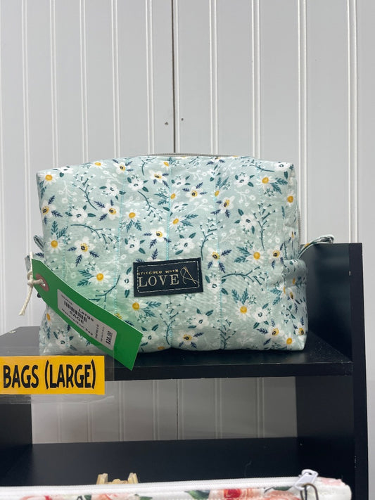 Sage  Makeup Boxi Bag, Large