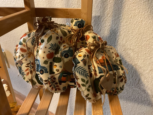 Fall Colors Fabric Bowl Fillers (Truck) , Set 3