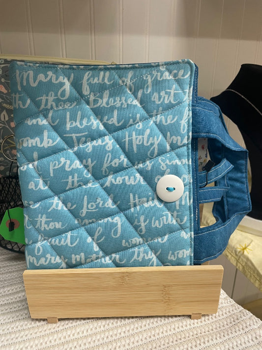 Blue  Bible Cover, 6x9”