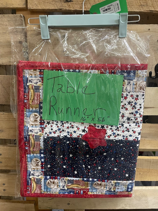 Red/White/Blue  Table Runner, 16x56