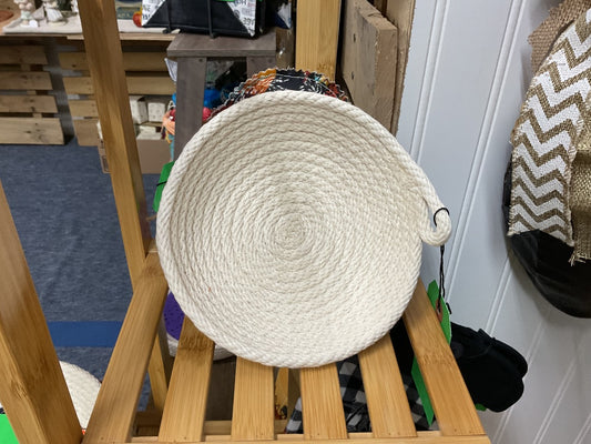 Cream Rope Basket , Mini