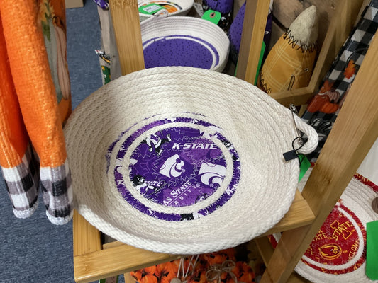 K-State Purple Rope Basket , Medium