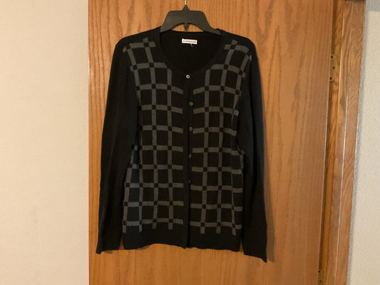 Black & Gray Croft &Barrow Women’s Sweater, Large