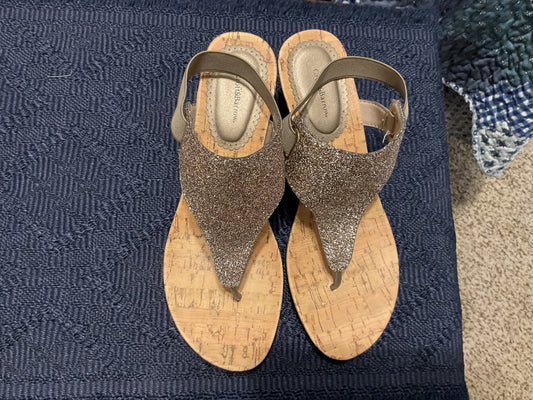 Gold Sandals Shoes, 7.5