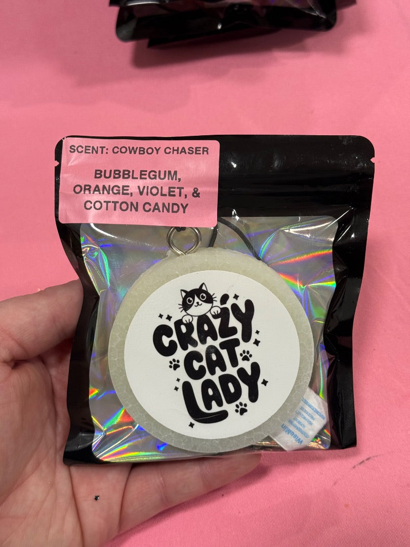 Crazy Cat Lady  Freshie, Small Circle