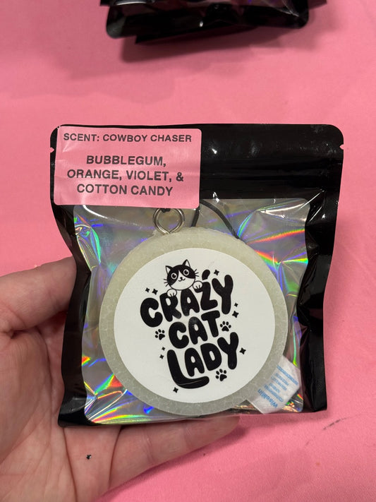 Crazy Cat Lady  Freshie, Small Circle