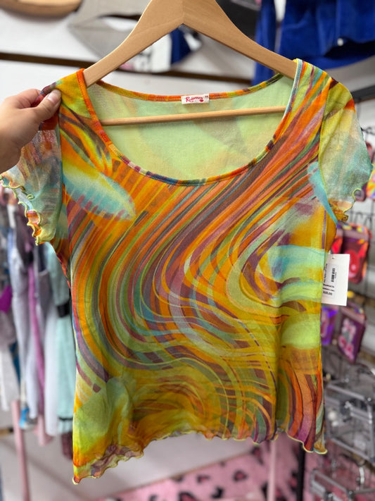 Rave girl baby tee, medium