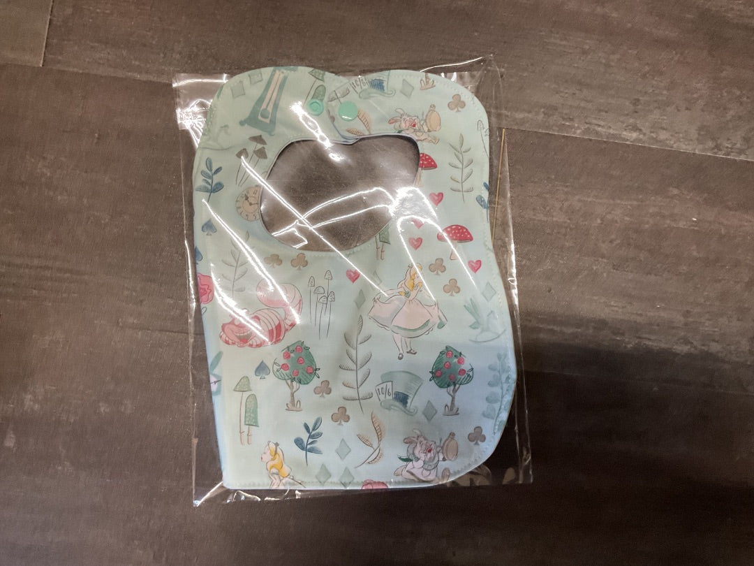 Light Blue “Alice in Wonderland” Bib