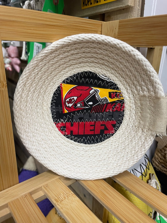 Red/Black Chiefs Rope Basket , Mini