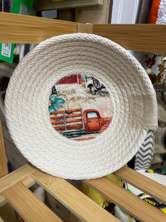 Fall Truck Rope Basket , Small