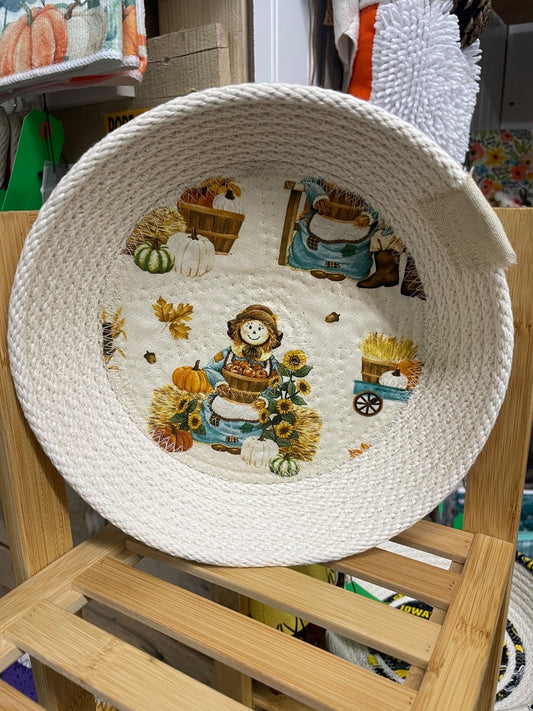 Scarecrow Rope Basket , Large