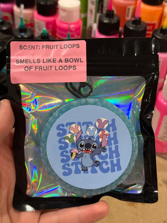 Stitch  Freshie, Small Circle