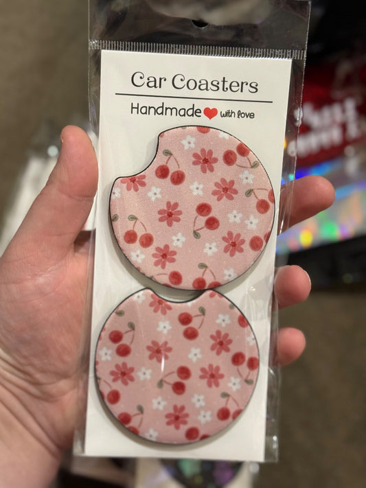 Cherries  Car Coasters, Car Coaster