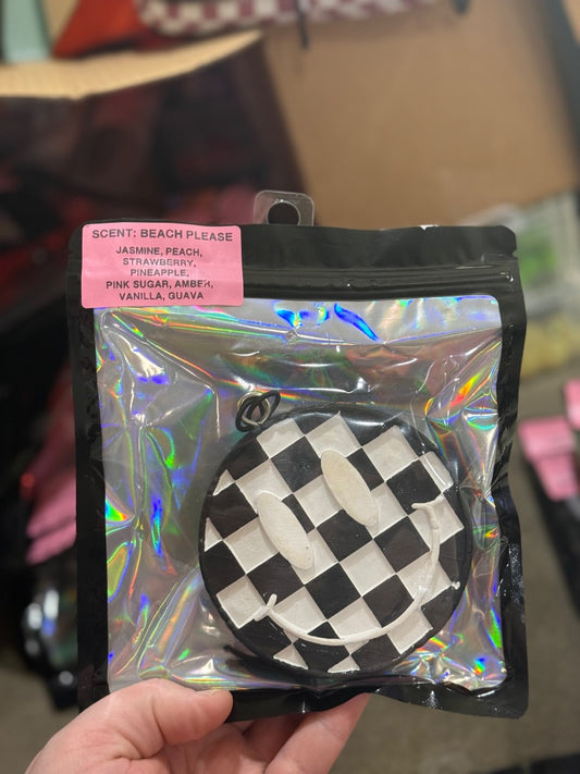 Black Checkered  Freshie, Full Size