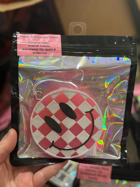 Pink Checkered  Freshie, Full Size