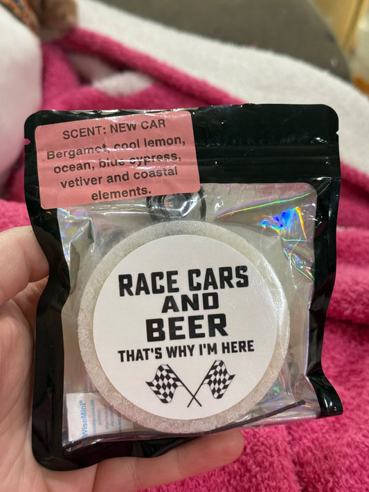 Race Cars  Freshie, Small Circle