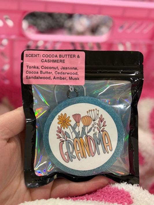 Grandma Cocoa  Freshie, Small Circle