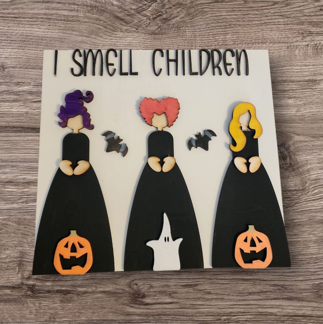 Small Town Shop I Smell Children Wooden Sign