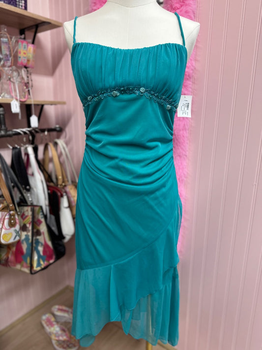 Blue Ruby rox Fairy beaded dress, Medium