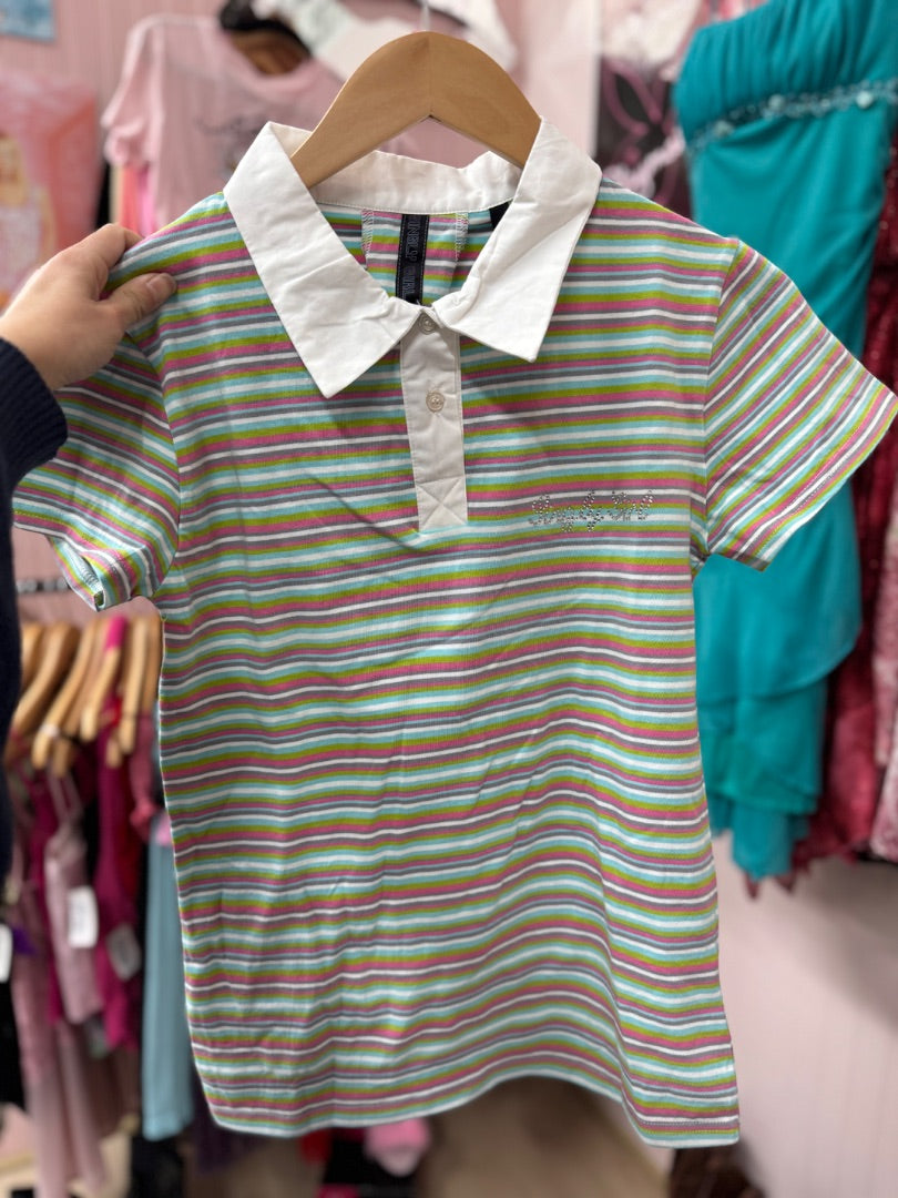 Multi color Singly girl Deadstock singly girl tee, large