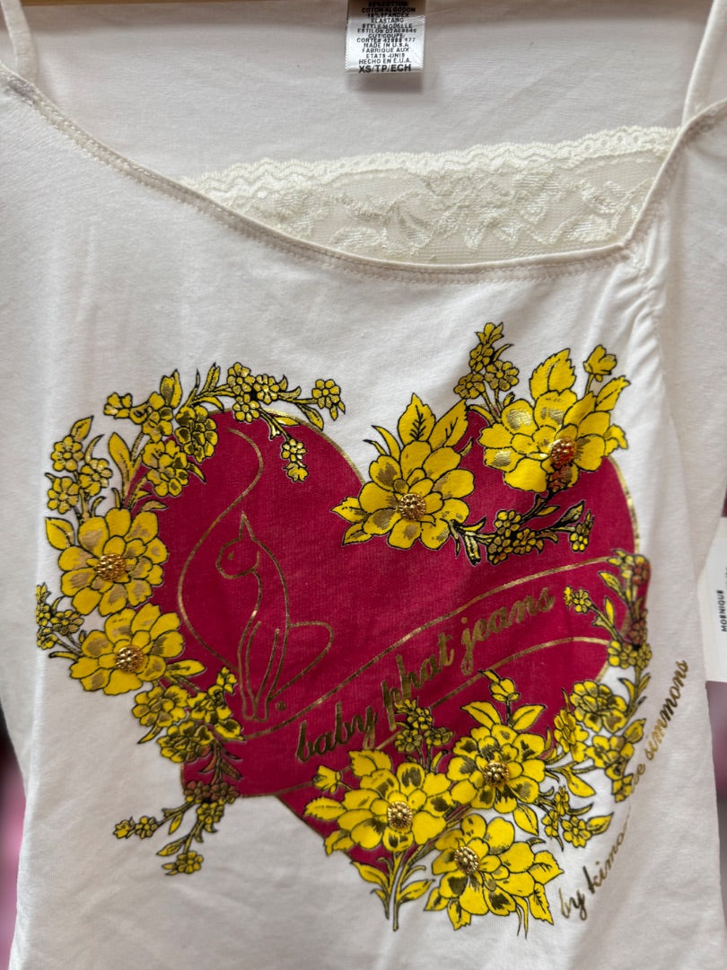 White Baby phat Deadstock it girl top, Xsmall
