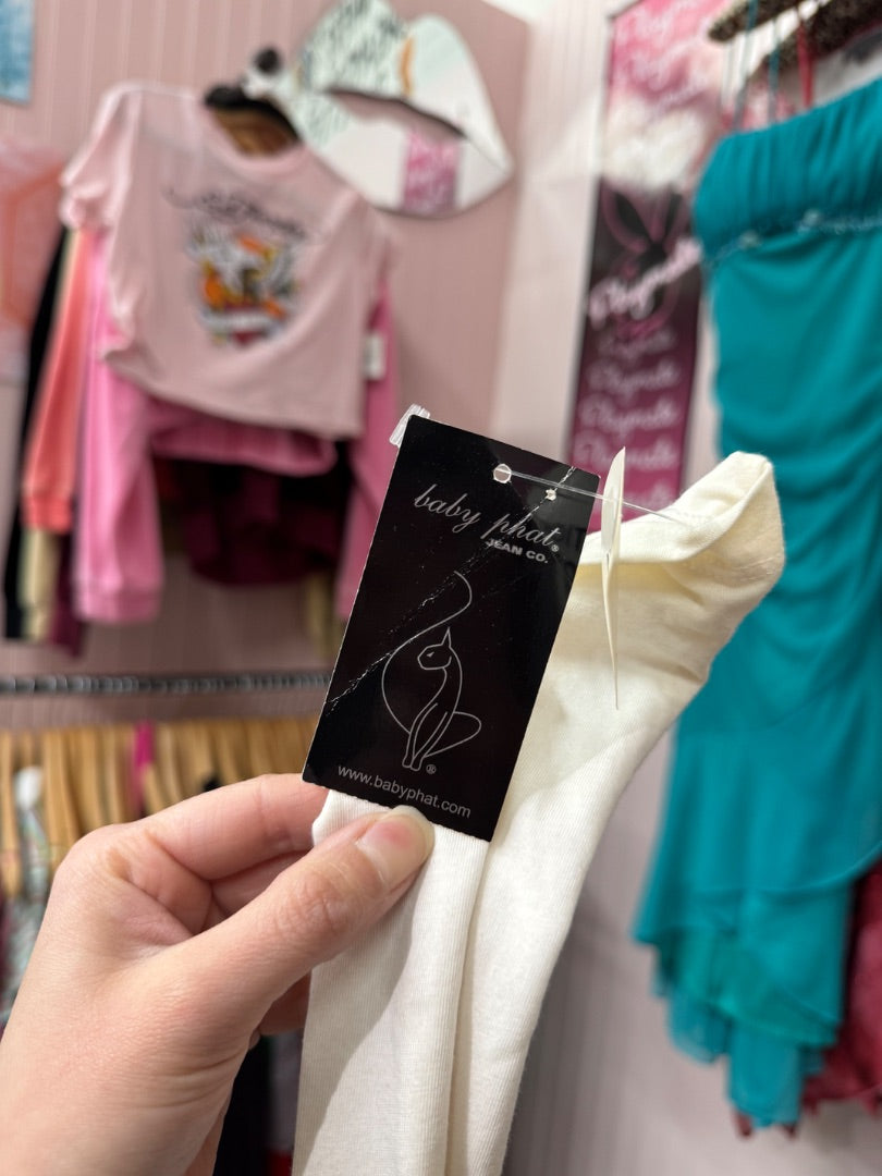 White Baby phat Deadstock it girl top, Xsmall