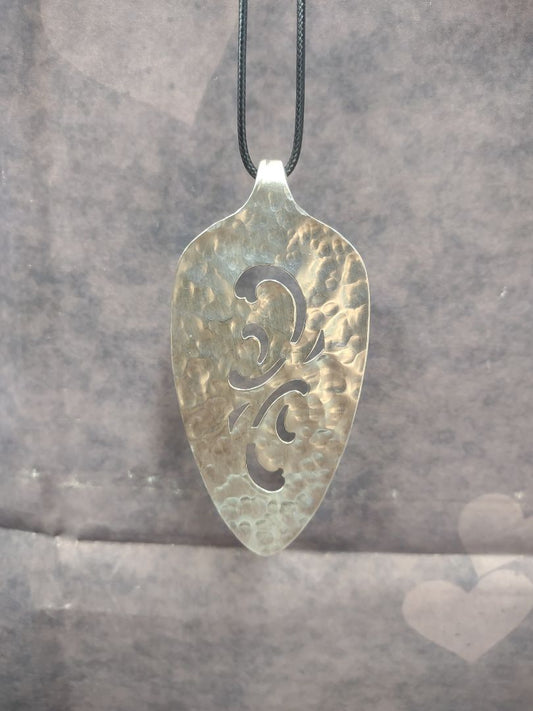 Cutout spoon necklace