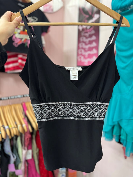 Black White House black market Boho girl, medium