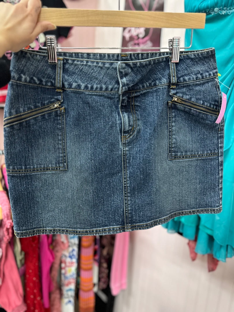 Blue Mixit Sporty zip skirt, 12