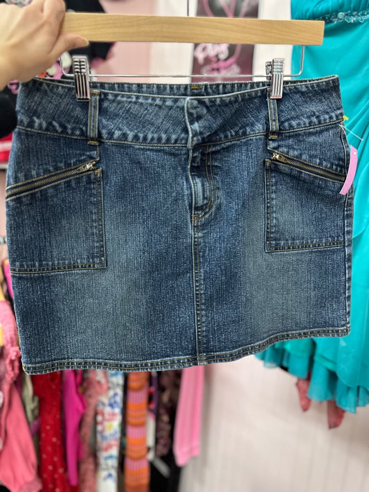 Blue Mixit Sporty zip skirt, 12