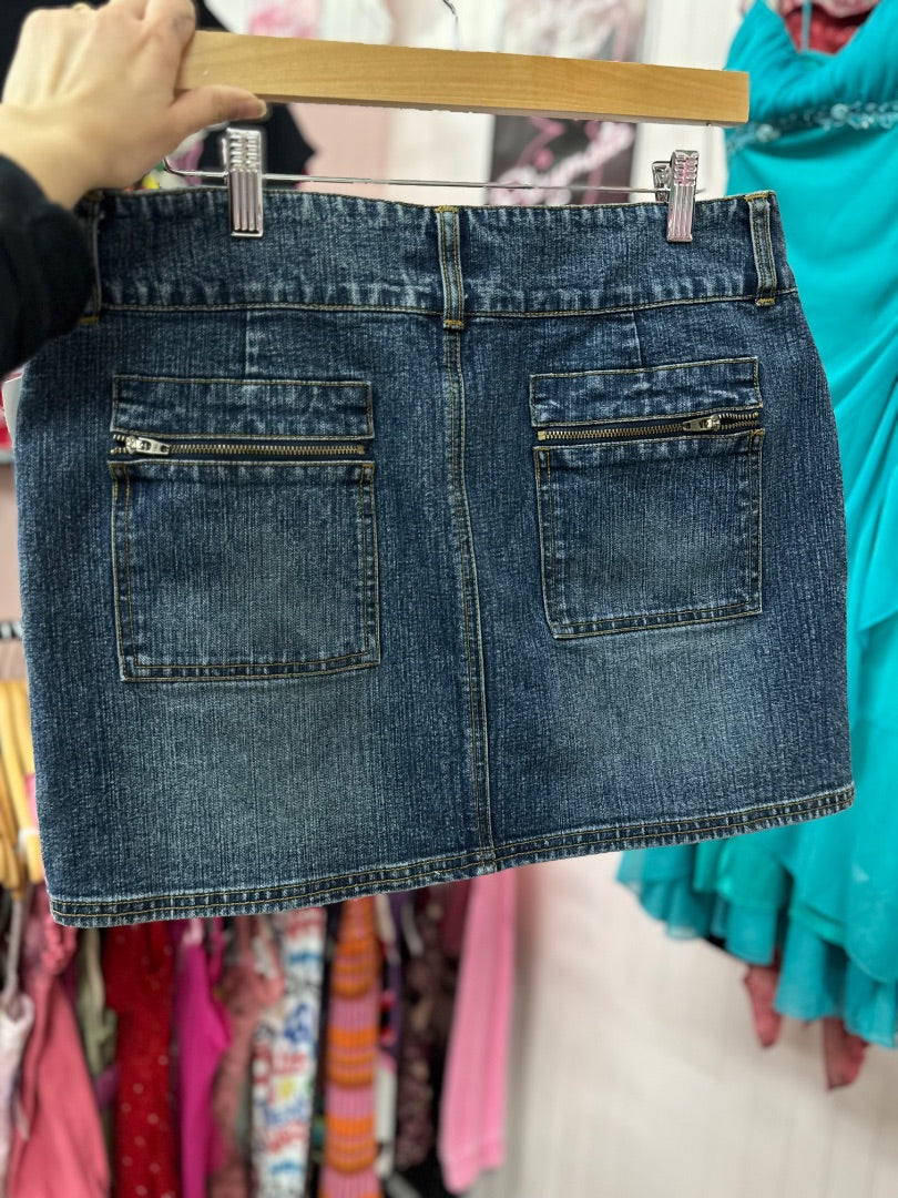 Blue Mixit Sporty zip skirt, 12