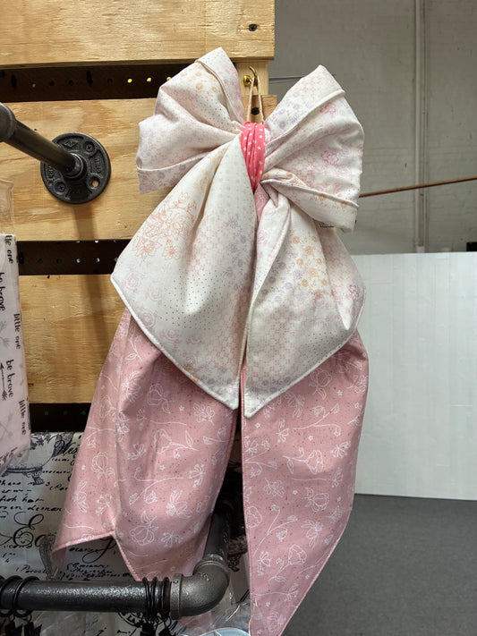 Pink  Bow Wall/Door Hangar, Large