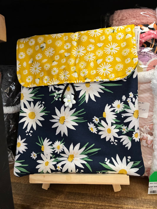 Yellow/Blue Sunflower Bible/Book Sleeve, 9x12