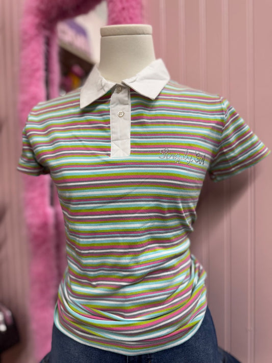 Multi Singly girl Deadstock girly tee, large