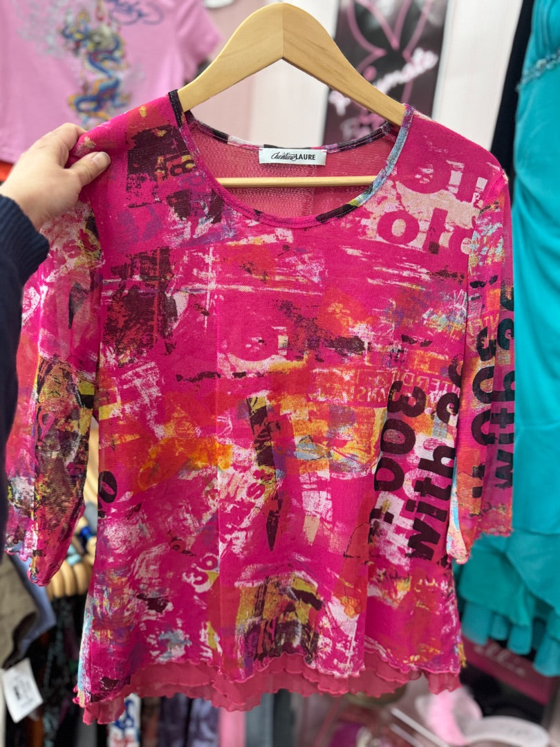 Pink Christine laure Sporty top, large