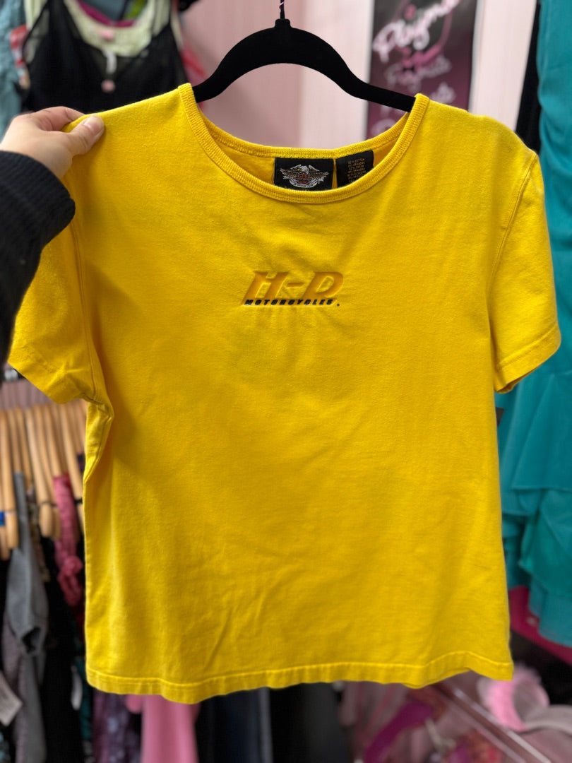 Yellow Harley davidson sporty HD top, large