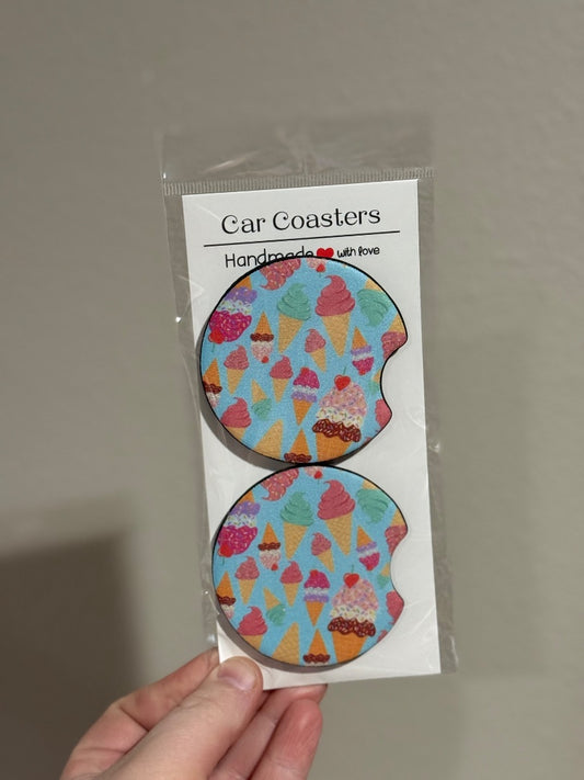 Ice Cream  Car Coasters, Car Coaster
